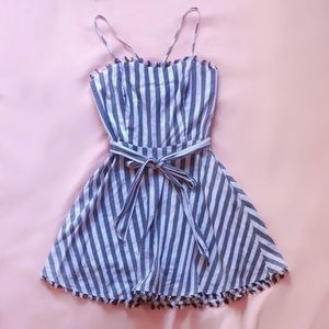 blu spero ⋆ striped fringe dress